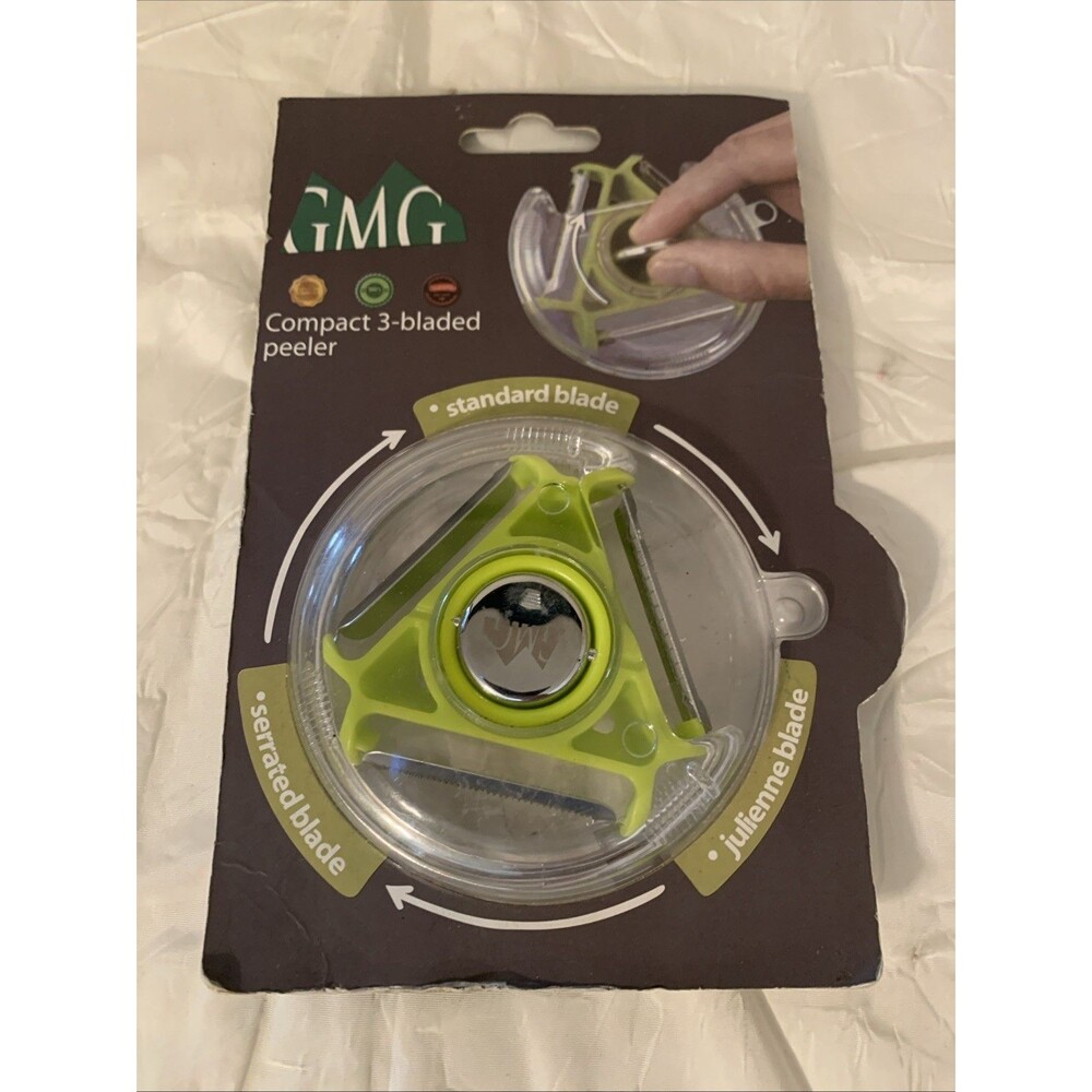 New Compact Vegetable Peeler 3 Blade Standard Serrated Julienne